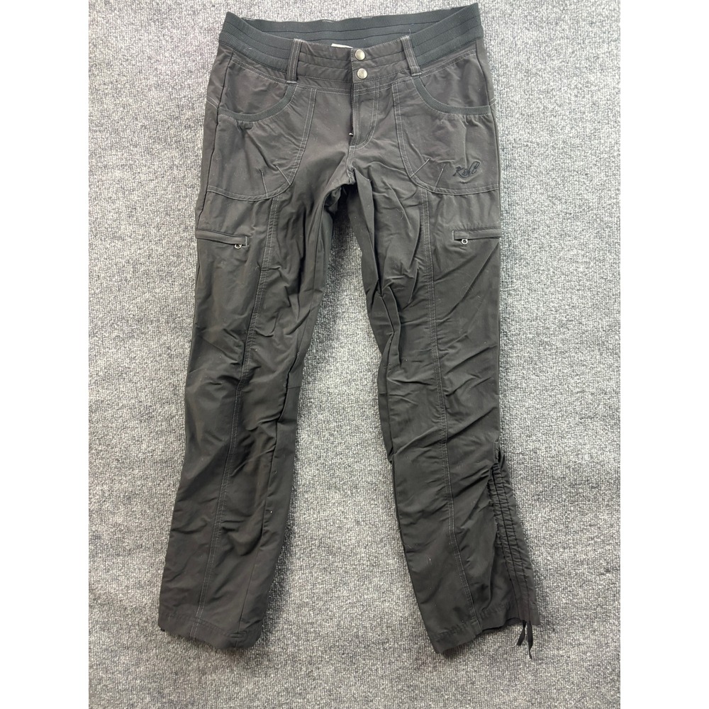 Kuhl Hiking Pants Womens Size 4 Short Dark Gray Cargo Outdoor Activewear
